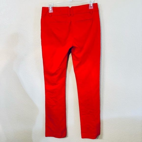 Express Pants Sz 2R The Columnist Red Straight Legs Pockets Like-New Classy - Picture 4 of 16